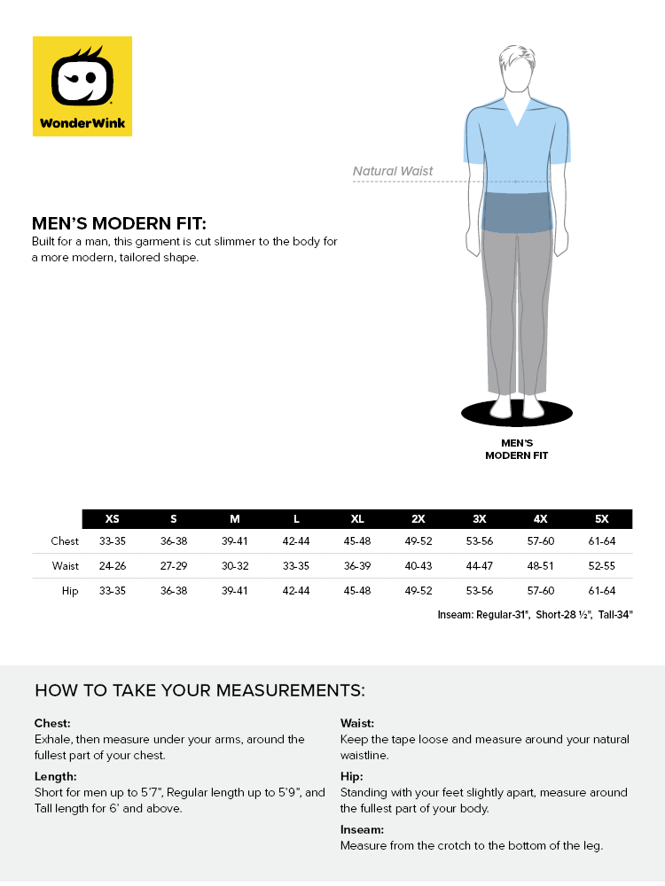 6355 WonderWink W123 Mens VNeck Scrub Top Scrub Store NZ